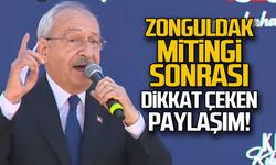 Zonguldak mitingi sonrası dikkat çeken paylaşım!