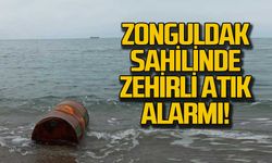 Zonguldak sahilinde zehirli atık alarmı!