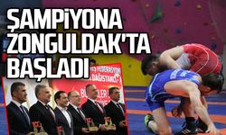 Türkiye Büyükler Güreş Şampiyonası Zonguldak'ta başladı