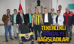 Fenerbahçeliler tekerlekli sandalye bağışladı!