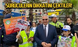Sürücülerin dikkatini çektiler!
