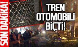 Zonguldak'ta yolcu treni otomobili biçti!