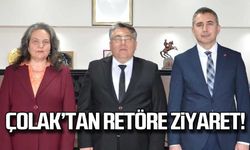 Melek Çolak'tan rektöre ziyaret!