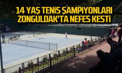 14 yaş tenis şampiyonları Zonguldak'ta nefes kesti