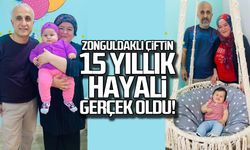 Zonguldaklı çiftin 15 yıllık hayali gerçek oldu