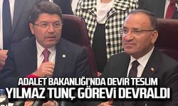 Adalet Bakanlığında devir teslim... Yılmaz Tunç görevi devraldı