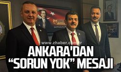 Ankara'dan sorun yok mesajı