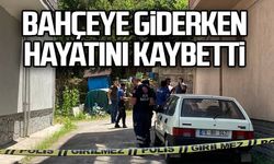 Bahçeye giderken hayatını kaybetti