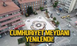 Cumhuriyet meydanı yenilendi!