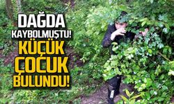Dağda kaybolan küçük çocuk bulundu!