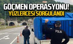 Zonguldak'ta göçmen operasyonu... Yüzlercesi sorgulandı