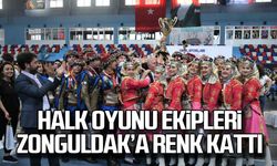 Halk oyunu ekipleri Zonguldak’a renk kattı