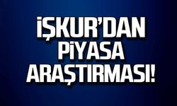 İŞKUR'dan piyasa araştırması!