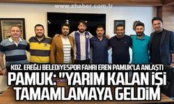 Kdz. Ereğli Belediyespor Fahri Eren Pamuk'la anlaştı... 