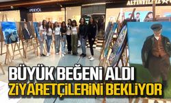 Lise öğrencilerinin sergisi ziyaretçilerini bekliyor
