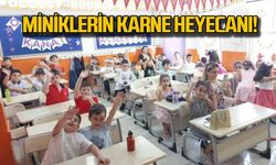 Miniklerin karne heyecanı