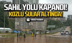 Sahil yolu kapandı... Kozlu Sular Altında!