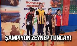 Şampiyon Zeynep Tuncay!