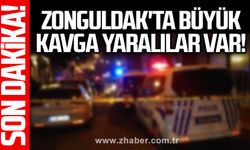 Zonguldak'ta büyük kavga Polis müdahale ediyor!