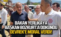 Bakan Yerlikaya Başkan Bozkurt'a dokundu! Devrek'e moral verdi!