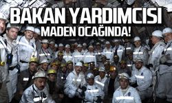 Bakan Yardımcısı Ahmet Aydın maden ocağında!