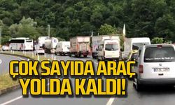 Otobüsler yolda kaldı! Yol ne zaman açılacak?