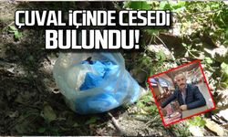 Çuval içinde cesedi bulundu!