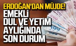 Cumhurbaşkanı'ndan müjde! Emekli dul ve yetim aylığında son durum