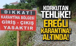 Korkutan tehlike! Ereğli karantina altında!