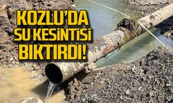 Kozlu'da su kesintisi bıktırdı!