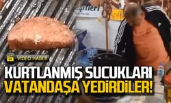 Kurtlanmış sucukları vatandaşa yedirdiler!