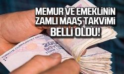 Memur ve emeklinin zamlı maaş takvimi belli oldu!