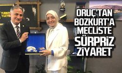 Oruç'tan Bozkurt'a TBMM'de sürpriz ziyaret