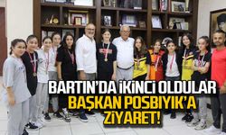 Bartın’da ikinci oldular. Başkan Posbıyık’a ziyaret!