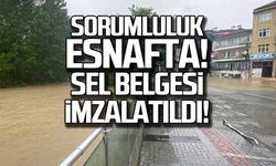 Sorumluluk esnafta... Sel belgesi imzalatıldı!