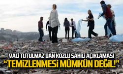 Vali Mustafa Tutulmaz'dan Kozlu sahili açıklaması, "Temizlenmesi mümkün değil"