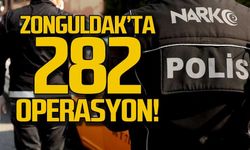 Zonguldak'ta 282 operasyon! 444 şüpheli yakalandı!