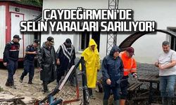 Çaydeğirmeni'de selin yaraları sarılıyor!