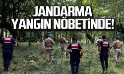 Jandarma yangın nöbetinde!