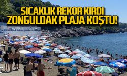 Sıcaklık rekor kırdı... Zonguldak plaja koştu!