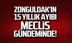 Zonguldak'ın 15 yıllık ayıbı meclis gündeminde!