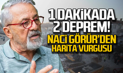 1 dakikada 2 deprem! Naci Görür'den harita vurgusu!