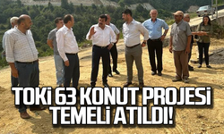 TOKİ Zonguldak Karaman 63 konut temeli atıldı!