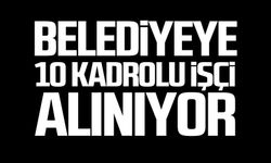 Belediyeye 10 kadrolu işçi alınıyor