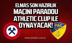 Elmas son hazırlık maçını Paradou Athletic Clup ile oynayacak!