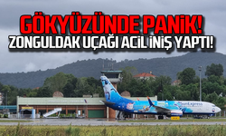Gökyüzünde panik! Zonguldak uçağı acil iniş yaptı!
