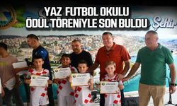 Yaz  futbol okulu ödül töreniyle son buldu