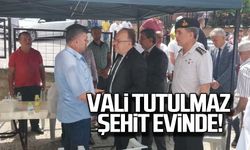 Vali Mustafa Tutulmaz şehit evinde!