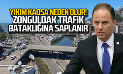 Zonguldak trafik bataklığına saplanır. Yıkım trafik kaosuna neden olur