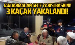 Jandarmadan gece yarısı baskını! 3 kaçak yakalandı!